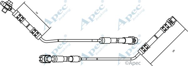 APEC BRAKING Bremžu šļūtene HOS3155